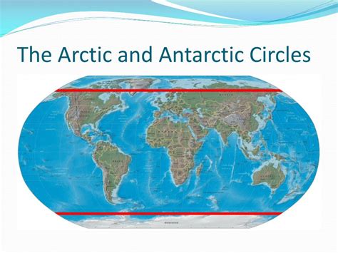 Antarctic Circle On World Map Map