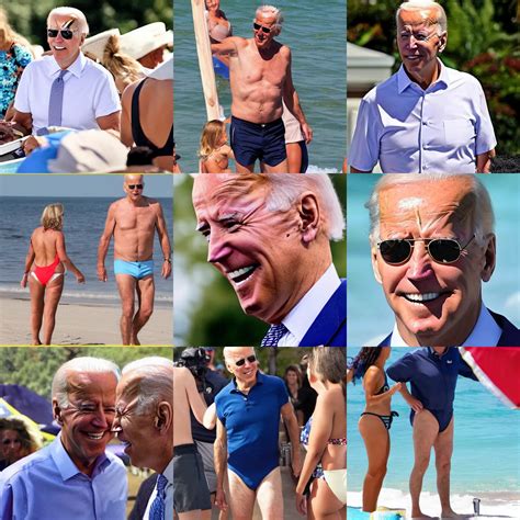 joe biden candid photo bathing suit | Stable Diffusion