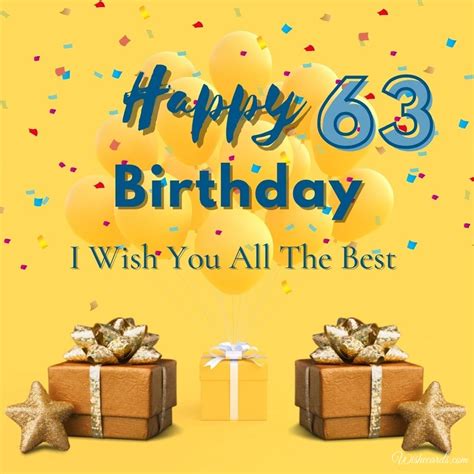 Happy 63rd Birthday Cards And Funny Images