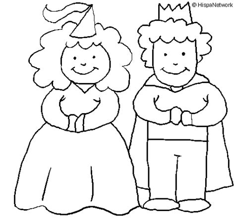 Coloriage de Princesse et roi pour Colorier  Coloritou.com