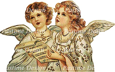 Vintage Christmas Angels Angels Clip Art Angel Image Etsy