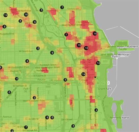 Crime De Chicago Mapa Por Bairros De Chicago Bairro C