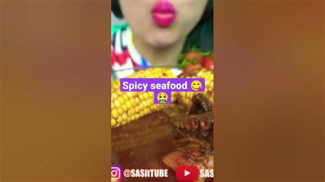 Eating Spicy Seafood Tasty Nd Healthy Meat 😋🤮 Part1 Shorts Youtube