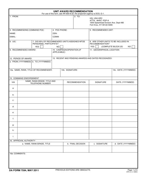 Da Form 705 Word Fillable Printable Forms Free Online