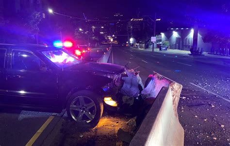 Suspected Dui Driver Slams Into Motorcylist And Crashes Into Barrier In