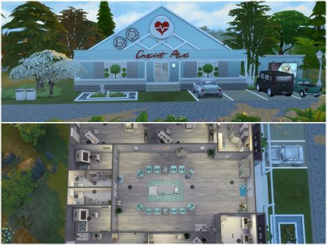 The Sims Resource Veterinary Clinic With Heart Nocc