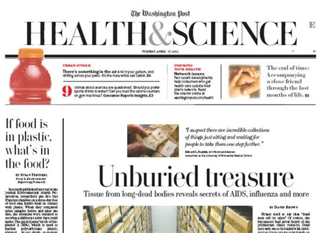 Health and Science Section | Newspaper In Education