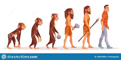 Stages of human evolution pictures. Human Evolution Stages Cartoon Vector Concept Stock Vector ...