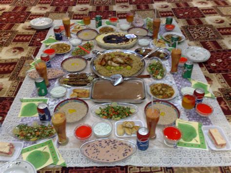 سفرة فطور رمضان