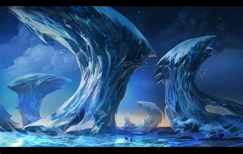Icy Silence By Sheer Madness On Deviantart Fantasy Setting Planets Art Anime Scenery