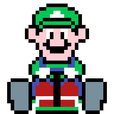 Editing Luigi Super Mario Kart Free Online Pixel Art Drawing Tool