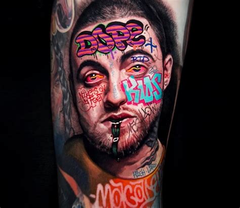 Mac Miller Tattoo By Mashkow Tattoo Photo