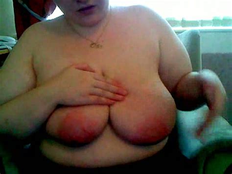 Drunk Bbw Wife Plays With Her Giant Saggy Tits On Camera