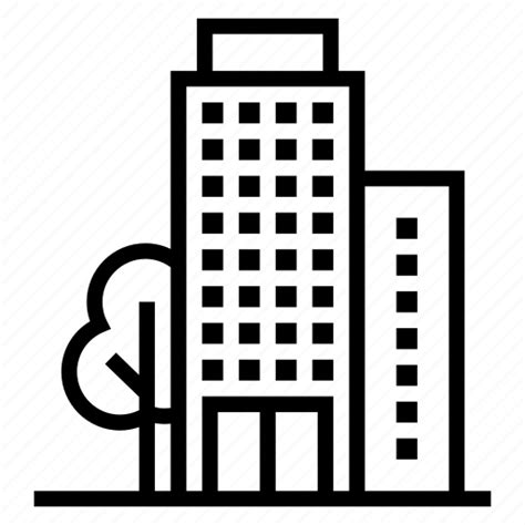 Apartment Building Flats Hotel House Icon Download On Iconfinder
