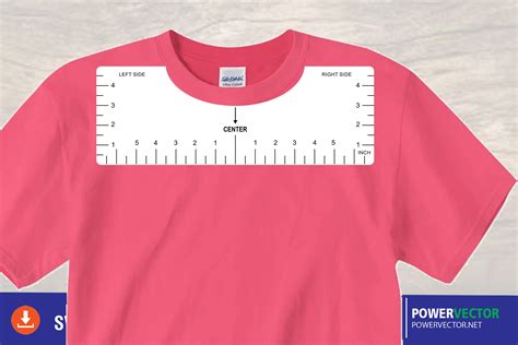 Tshirt Ruler SVG, T-shirt Alignment Tool Dxf Vector Files (1115877