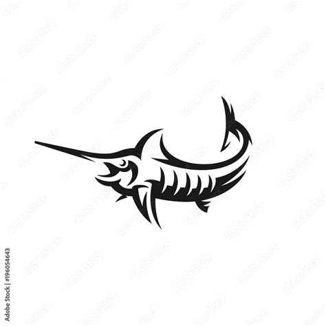 Marlin Fish Vector Logo Fishing Emblem Stock Vector Adobe Stock