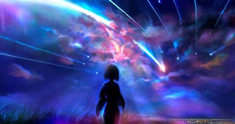 Your Name 1080p Windows 1920x1020 Night Scenery Kimi No Na Wa Scenery