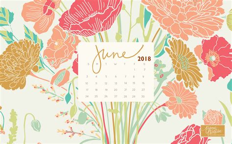 June 2023 Calendar Desktop Wallpaper