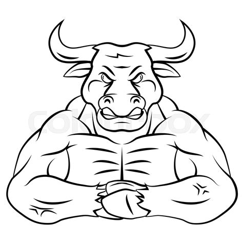 Bull Mascot Stock Vector Colourbox