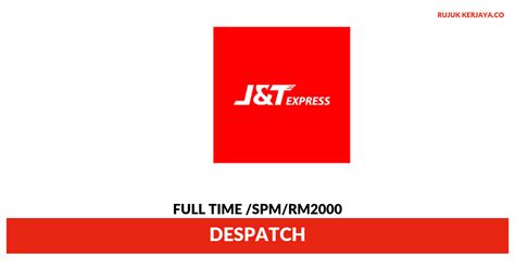 Mohon jawatan kosong j&t express. Jawatan Kosong Terkini J&T Express ~ Despatch • Kerja ...