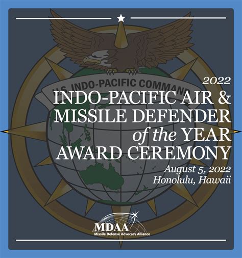 2022 Indo Pacific Air And Missile Defender Of The Year Missile Defense
