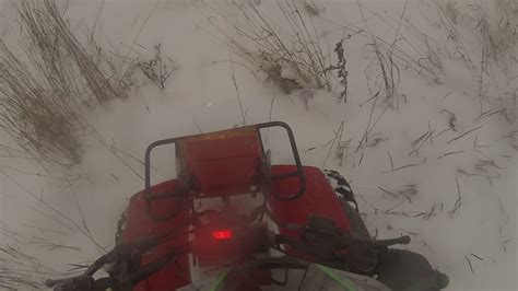 Atv Chase In Deep Snow Youtube