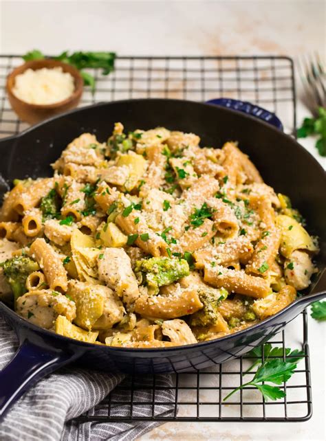 Chicken Broccoli Ziti 30 Minutes One Pan Well Plated By Erin