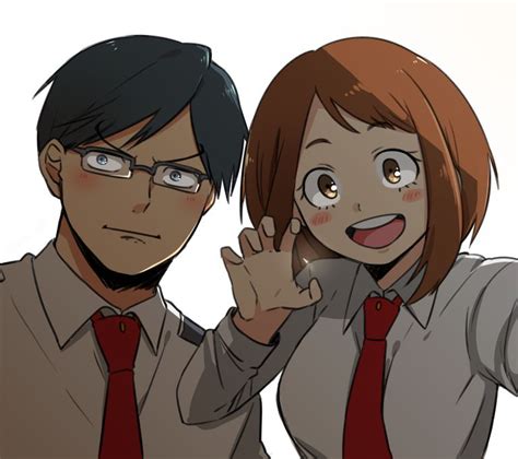 Boku No Hero Academia Tenya Iida Uraraka Ochako Hero Boku No