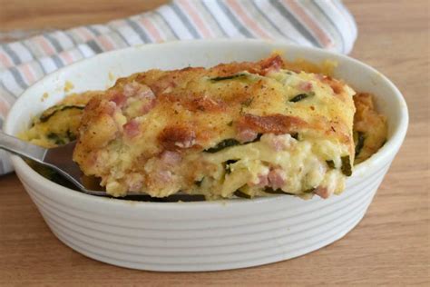 Gratin de courgettes au jambon et au fromage Page à Recettes Faciles