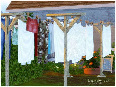 Sims 4 Ccs The Best Laundry Set By Severinka
