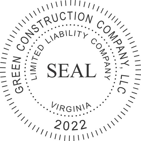Corporate Seal Stamps Ships In One Business Day