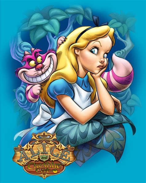 Alice And Cheshire Cat By Pedro Astudillo Disney Imagenes De Alicia