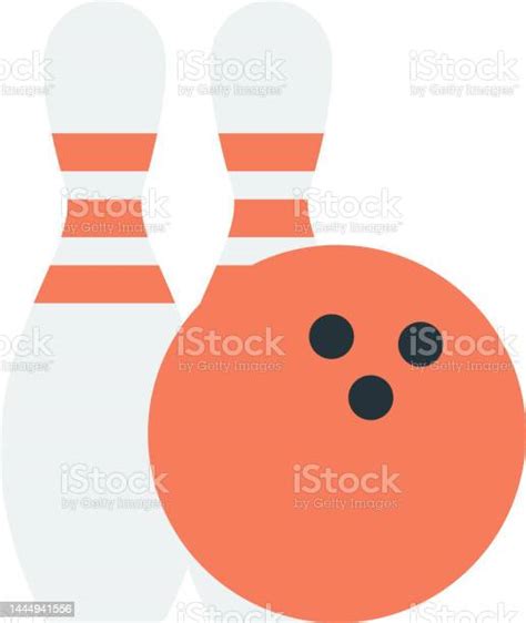 Bowling Equipment Illustration In Minimal Style Stock Illustration