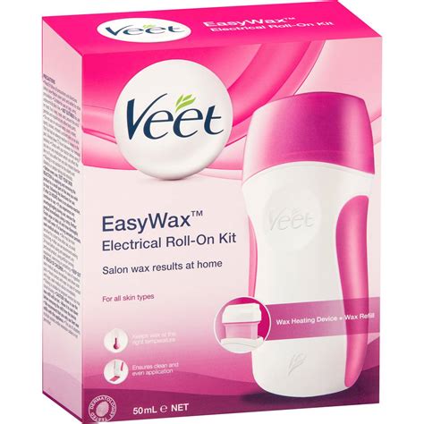 Veet Easy Hair Removal Wax Electrical Roll On Kit 50ml Woolworths