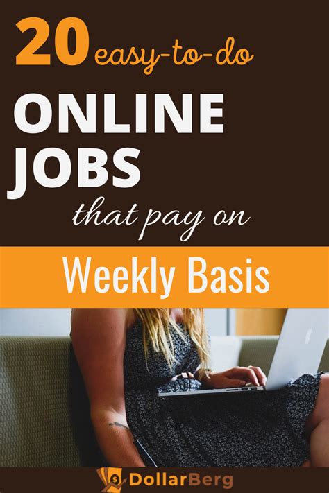 Legit Work From Home Jobs That Pay Weeklylibrary Detail