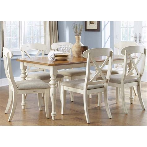 Liberty Furniture Ocean Isle 7 Piece Dining Set In Bisque