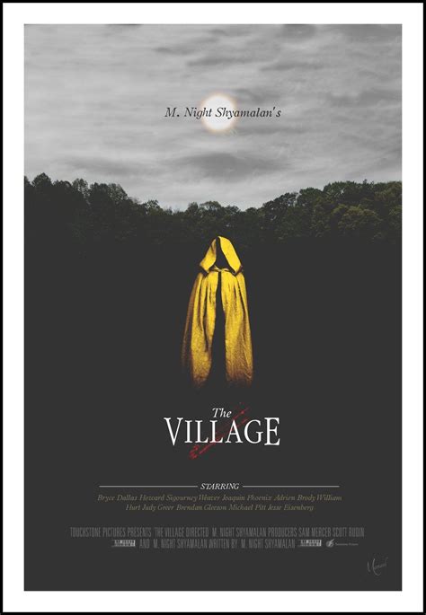 His first two movies, praying with anger and wide awake, either didn't receive wide distribution or sank without a trace. The Village (M. Night Shyamalan) | Cartazes de filmes ...