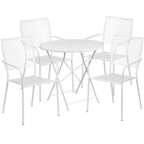 Bistro Table Set CUB CO 30RDF 02CHR4 WH GG F