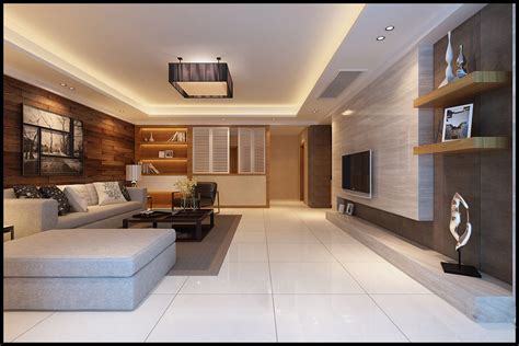 Modern Living Room Fully Furnished 3d Model Max