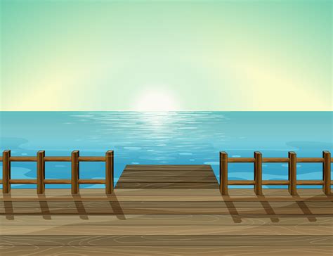 a-view-of-a-port-and-the-sea-download-free-vectors,-clipart-graphics