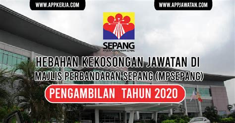 Semakan temuduga pegawai kesihatan persekitaran u41. Jawatan Kosong di Majlis Perbandaran Sepang (MPSepang ...
