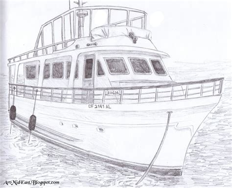 How To Draw A Boat A Step By Step Drawing Lesson Drawing Lessons