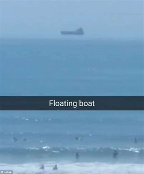 Holidaymaker Captures Footage Of A Cruise Ship Floating Above The Sea Daily Mail Online