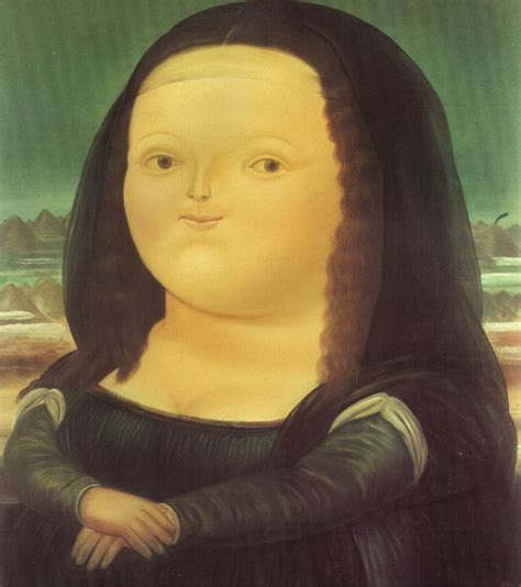 Mona Lisa Fernando Botero Figurative Artists Fernando Botero Oil