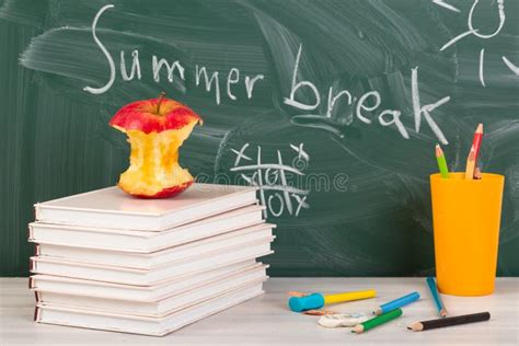 End Of School Summer Break Time Stock Photo Image Of School Concept