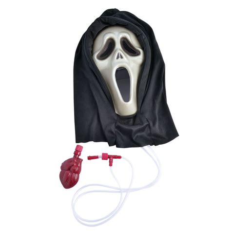 Scream Mask Bleeding Blood Scary Movie Halloween Fancy Dress Costume