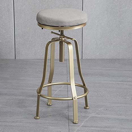 Round Swivel Bar Stools Adjustable Height Stool With Back Counter