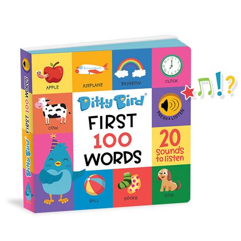 Ditty Bird First 100 Words Interactive Book Best Books Nappa Awards