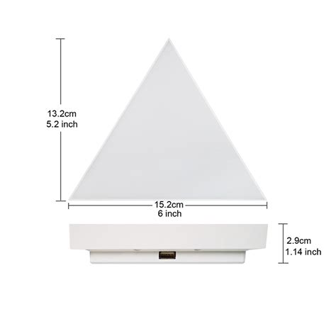China Bluetooth App Control Dimming Rgb Color Triangle Splicing Led