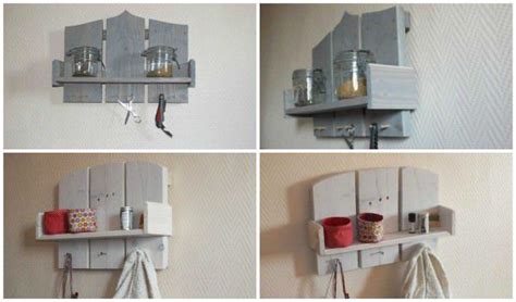 These Small Shelves Are Made From Recycled Wooden Pallet Assembled With